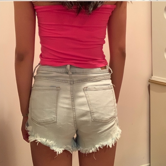 Tilly's RSQ Jean Vintage High Rise Denim Shorts 0 - Picture 2 of 4